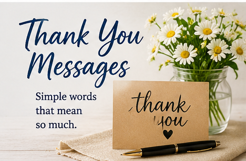 Thank You Messages Parent Page