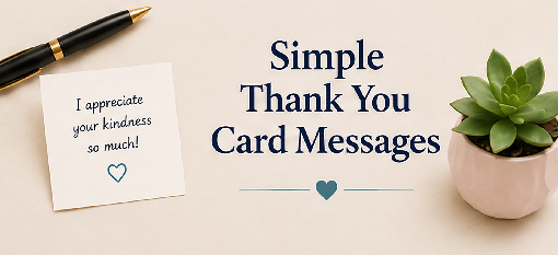 simple thank you messages