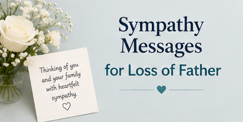 sympathy message loss of father