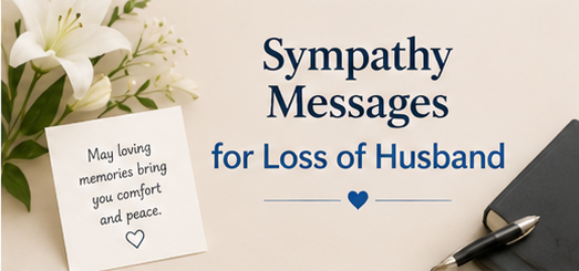 sympathy message loss of husband