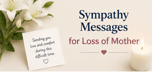 sympathy message loss of mother