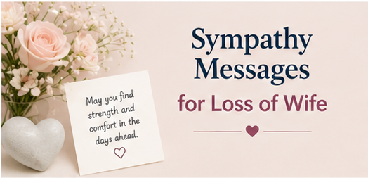sympathy message loss of wife