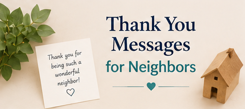 thank you neighbors