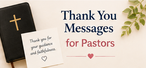 thank you messages for pastors