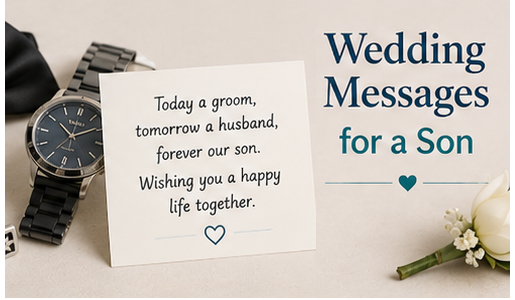 wedding messages for son