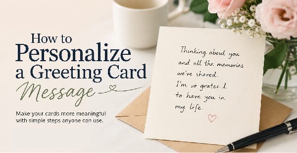 Personalizing a greeting card message